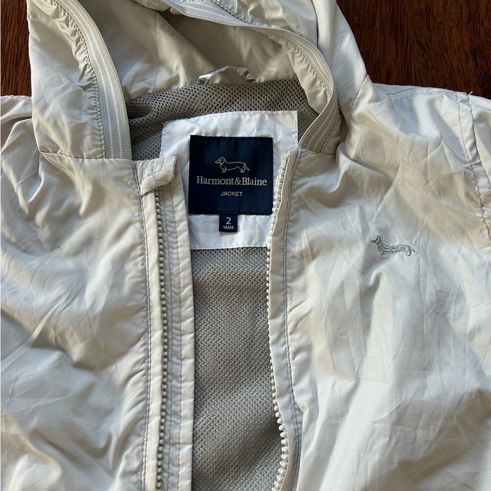 Harmont & Blaine Light Gray Windbreaker for kids